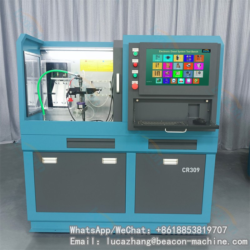 Beacon Machine Auto Engine Electronic High Pressure Diesel Fuel Common Rail Injector Test Bench Stand Bank CR309 with QR Code