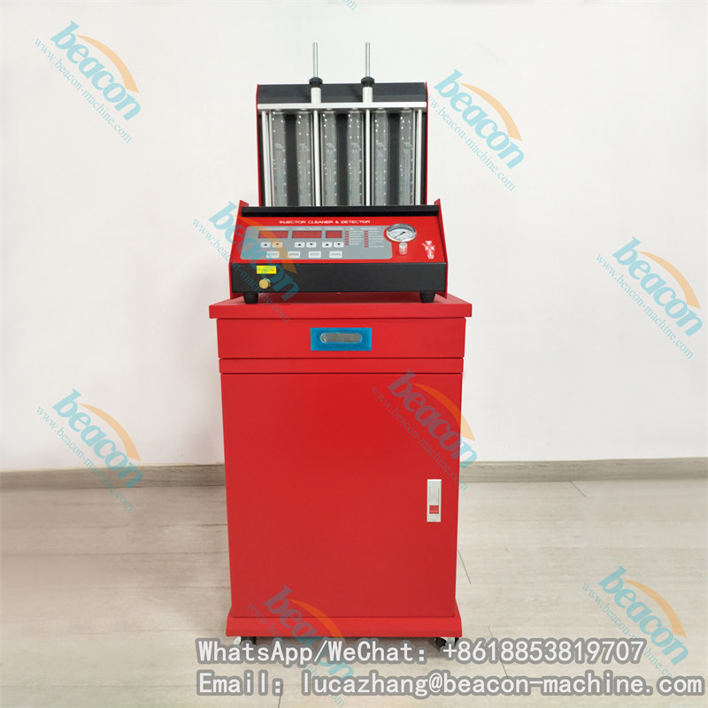 Beacon BC-6C 6 Cylinders Injector Ultrasonic Cleaner Gasoline Fuel Injector Cleaning And Testing Machine