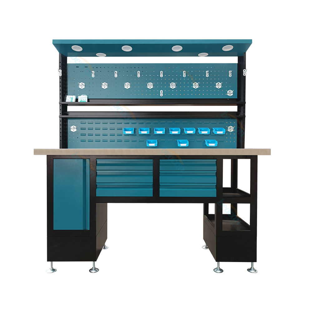 BT-G High Quality ESD Fixed Inspection System Workbench Tabletop Antistatic Adjustable Work Bench Customized Workstation