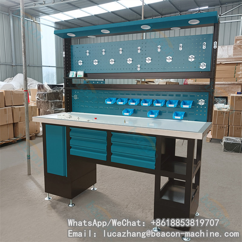 BT-G High Quality ESD Fixed Inspection System Workbench Tabletop Antistatic Adjustable Work Bench Customized Workstation