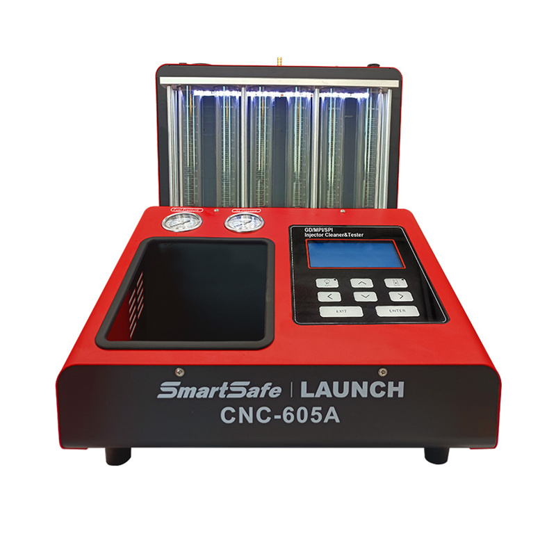 Gasoline Fuel Injector Cleaning Machine Launch GDI CNC605 Injector Tester Removable Ultrasonic Cleaner Box