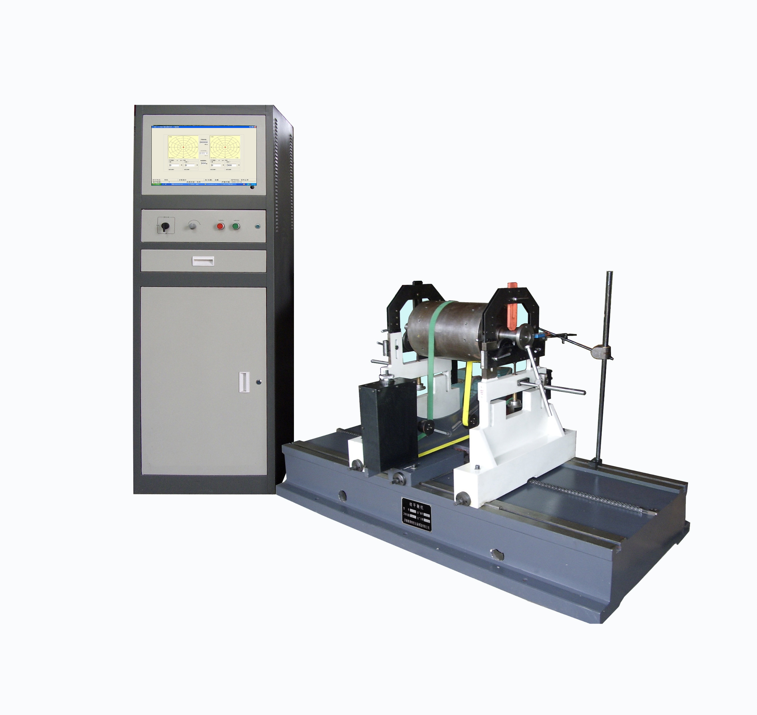 YYQ-300A Belt Drive Dynamic Balancing Machine For Abrasive Industry Grinding Wheel Balance Machine