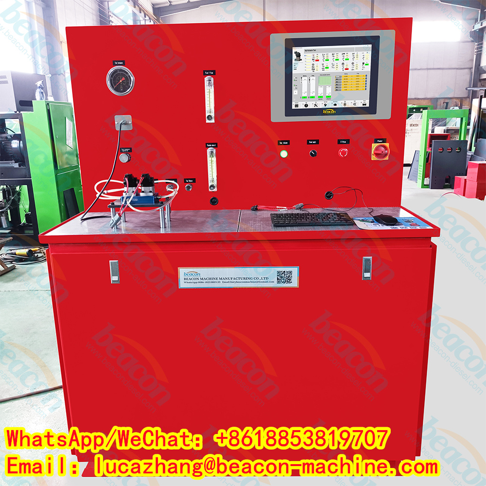 Beacon BC-X15Q60 Actuator Test Bench For Testing The Flow And Pressure Of Cummins HPI X15 Q60 Actuator