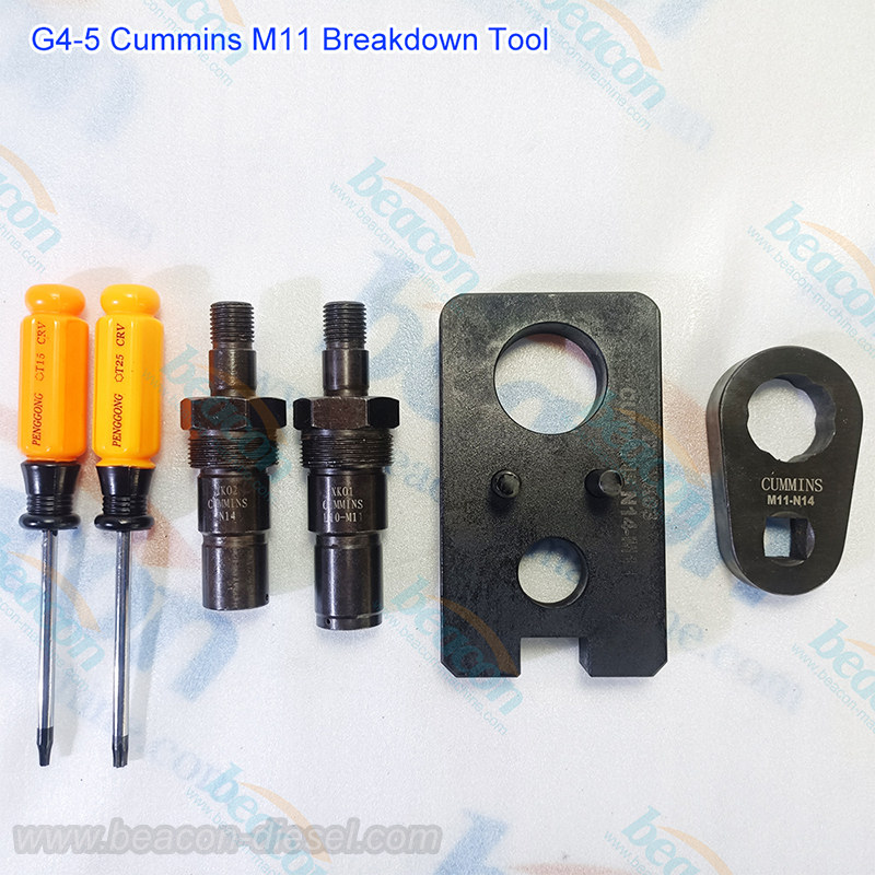 G4-5 Cummins M11 N14 Fuel Injector Disassembly and Breakdown Tool Kit