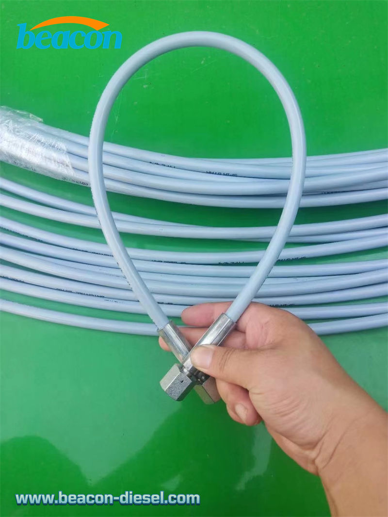 High-pressure hydraulic tubing for common rail test benches