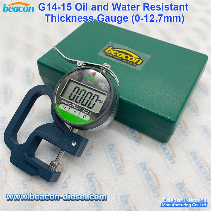 Digital Thickness Gauge 0-12.7mm 25.4mm Range High Precision Electronic Micrometer with LCD Display