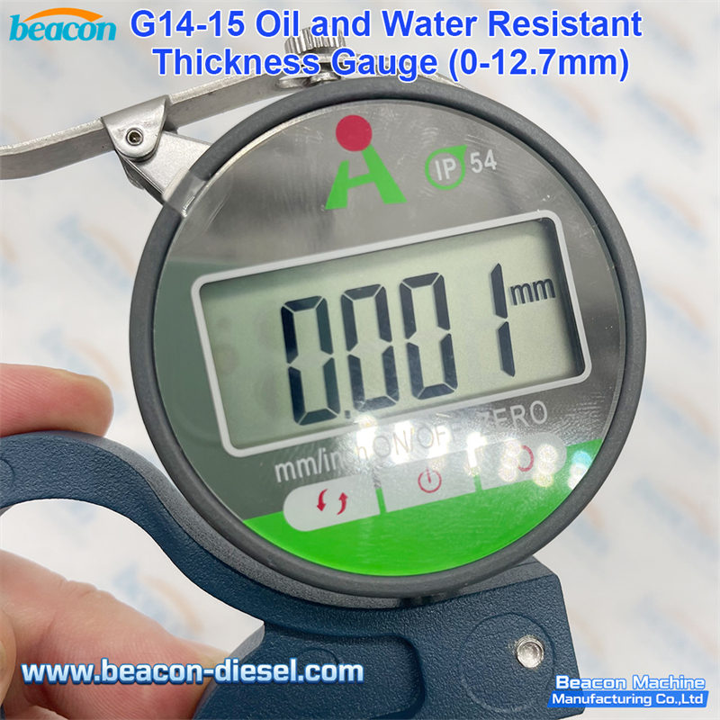 Digital Thickness Gauge 0-12.7mm 25.4mm Range High Precision Electronic Micrometer with LCD Display