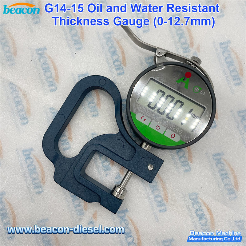 Digital Thickness Gauge 0-12.7mm 25.4mm Range High Precision Electronic Micrometer with LCD Display