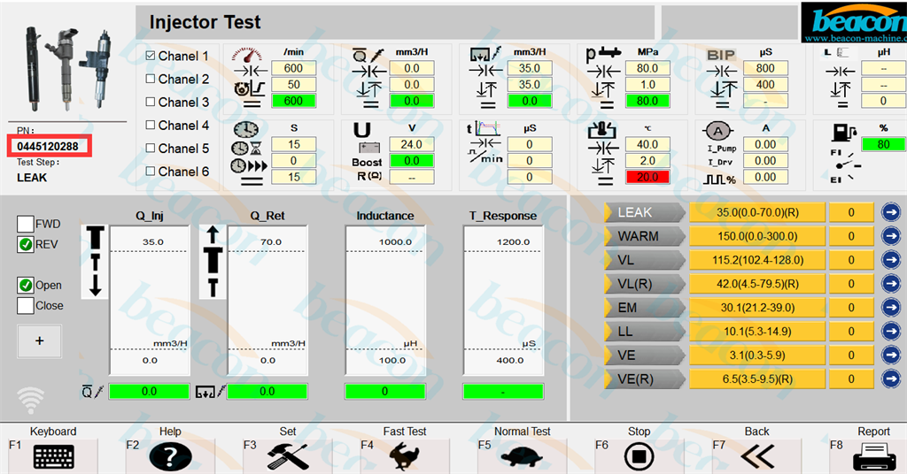 Interface of Testing Bosch 4-pin Injector Interface of Testing Bosch 4-pin Injector