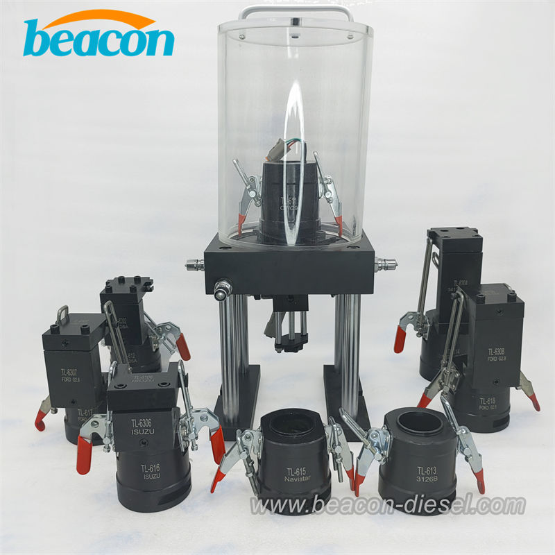 Beacon HEUI Injector Test Bench Mounting Adapters and Clamps for CAT C7 C9 and 3126B