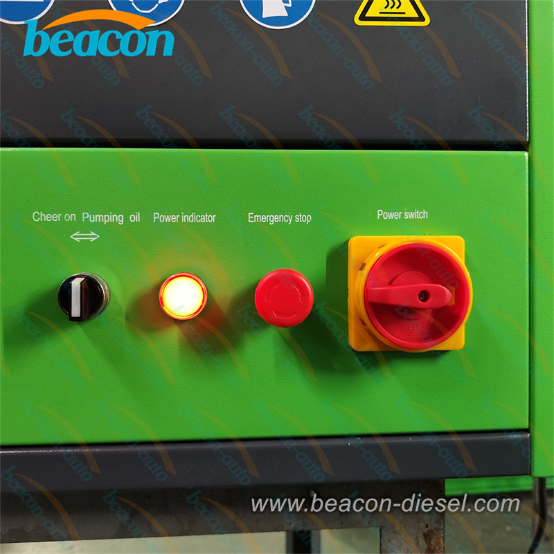 details of EPS210s common rail injector test bench