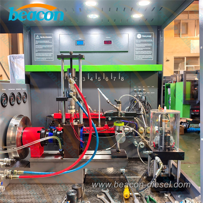 working area of CR909 high pressure common rail test bench