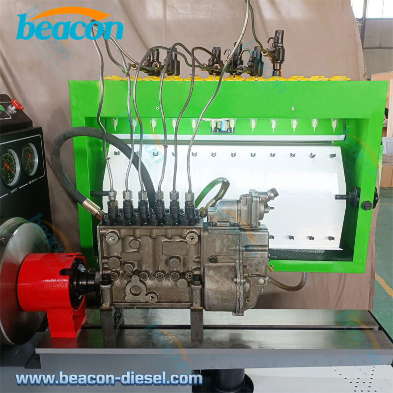 Fuel collection and measurement working area of ES619 tester.