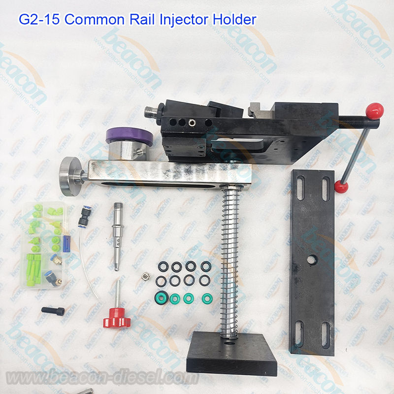 G2-15 Common Rail Injector Holder kit with mounting stand and accessories